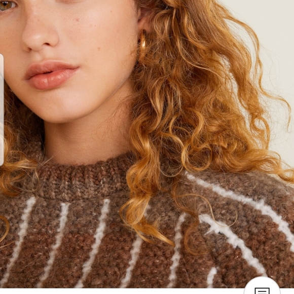 Mango Wool Blend Jacquard Sweater - Picture 4 of 8